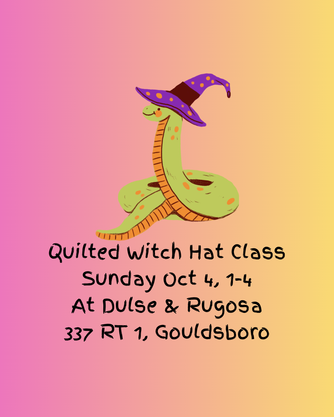 Quilted Witch Hat
