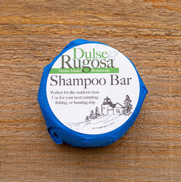 Our Shampoo Bar is loaded with seaweed a light amount of conditoning oils.  It's perfect for light or fine hair and of course is loaded with seaweed and is palm oil free.